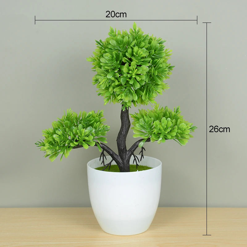 Artificial Plants Bonsai Small Tree Pot Fake Plant Flowers Potted Ornaments For Home Room Table Decoration Hotel Garden Decor Beauty World Shop