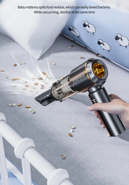 CENRR 998000PA Car Vacuum Cleaner Strong Suction Cordless Wireless Cleaner Handheld Portable Vacuum Cleaner Cleaning Machine Beauty World Shop
