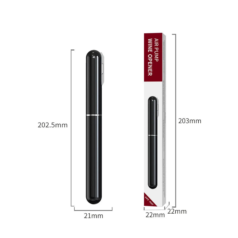 Portable Handheld 2-in-1 Air Pressure Wine Opener with Air Pump And Cork Remover Foil Cutter Compact Desktop Cicerone for Party Beauty World Shop