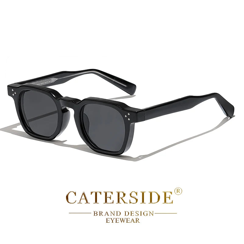 CATERSIDE Fashion Men Sunglasses Small Frame Square Personalized Design Sun Glasses Women Travel Party Business Festival Gift Beauty World Shop