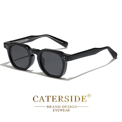CATERSIDE Fashion Men Sunglasses Small Frame Square Personalized Design Sun Glasses Women Travel Party Business Festival Gift Beauty World Shop