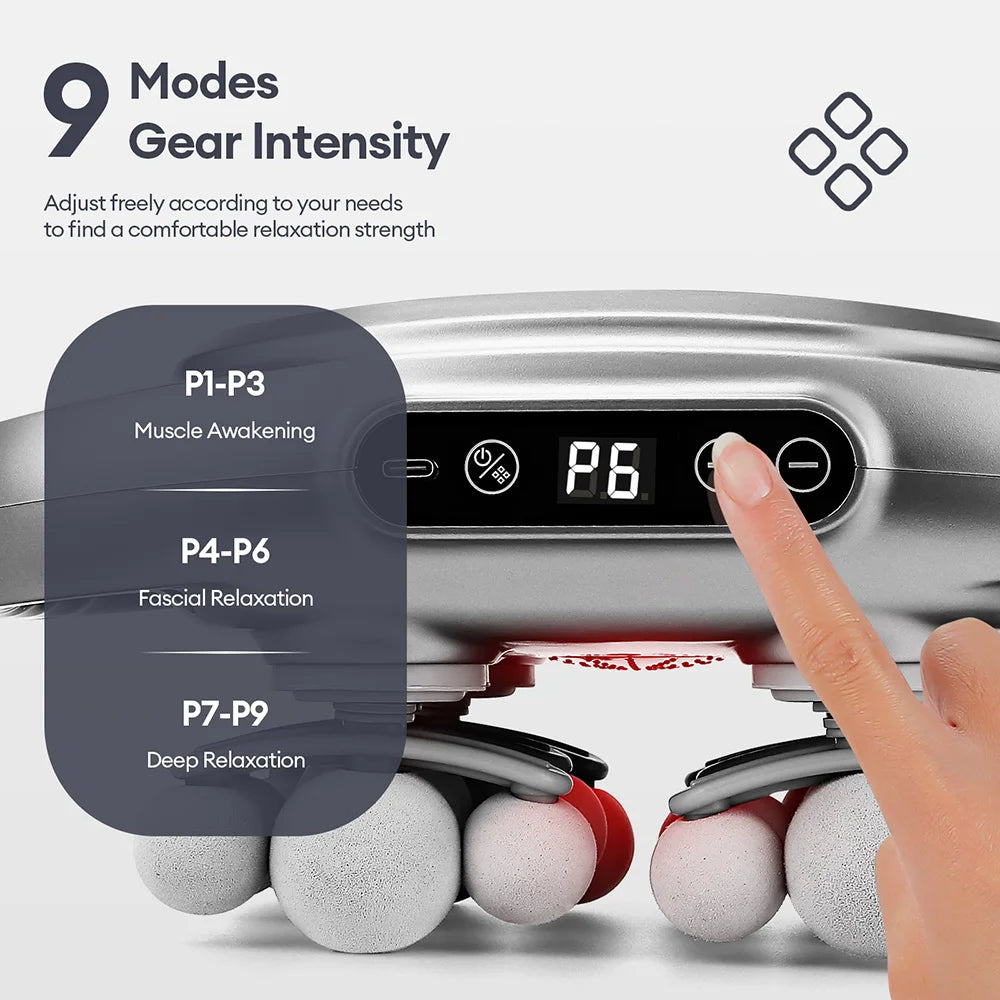42-Heads Fascia Gun High-Frequency Vibration Body Massage Gun Back and Waist Massager Neck Shoulder Massager Muscle masajeador Beauty World Shop