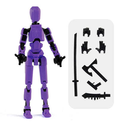3D Multi-Jointed Movable Shapeshift Robot Joint Dog Creative Printed Mannequin Dummy Action Model Doll Toys for Children's Gifts Beauty World Shop