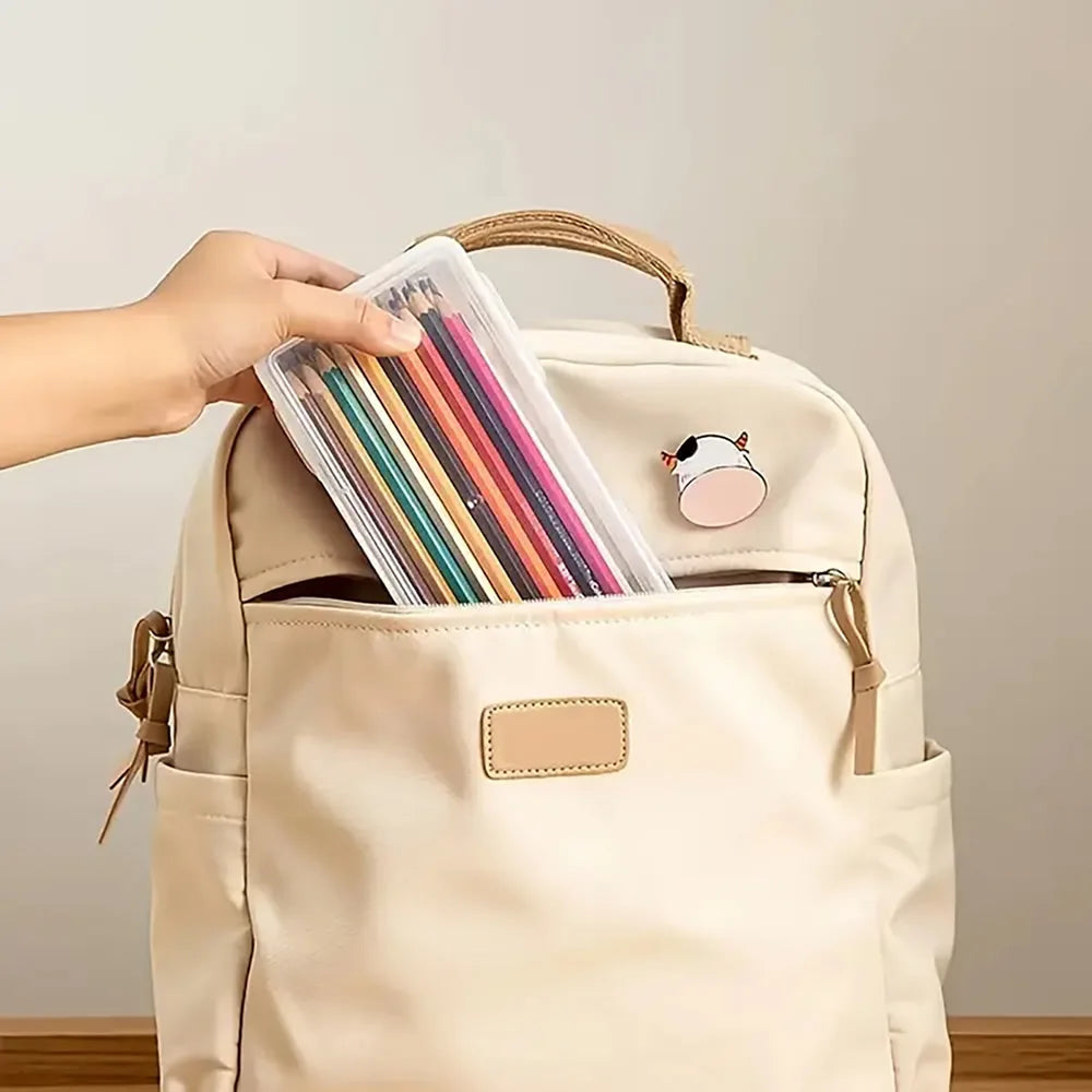 LOLEDE Pencil Cases Useful School Supplies Kawaii Stationery Organizer Bag Astethic Holster DIY Office Pen Box Kits Sacs Pen Box Beauty World Shop