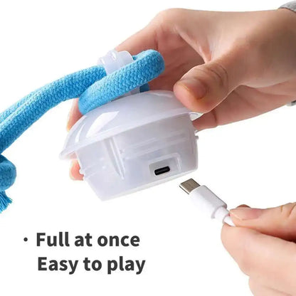 Interactive Dog Toys Smart Rolling Ball With Rope Motion Activated Automatic Moving Squeaky Dog Training Puppy Chew Toy Balls Beauty World Shop