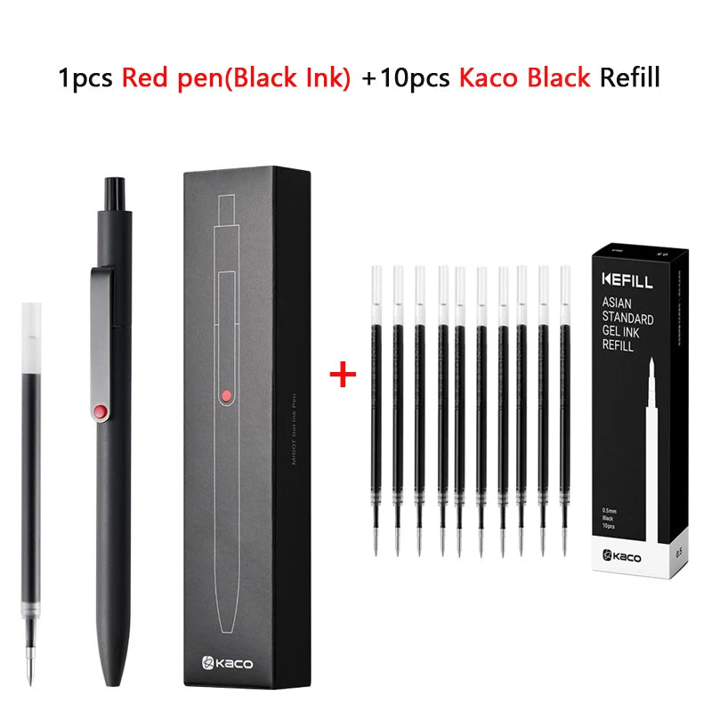 KACO 0.5mm MIDOT Gel Ink Pens, Quick-drying Press Smooth Writing Pen, High Volume for Taking Exams Grading Homework Doing Papers Beauty World Shop