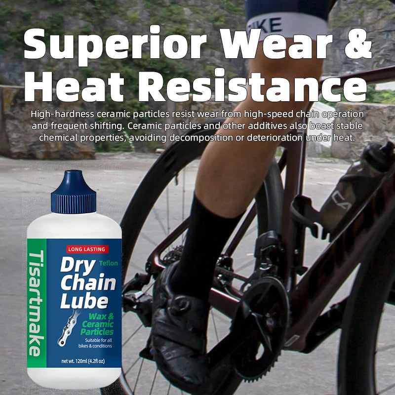 120ML Bicycle Chain Waxy Maintenance Oil Squirt MTB Road Bike Waxy Dry Chain Gear Oil Lube Chain Fork Flywheel Bike Accessories Beauty World Shop