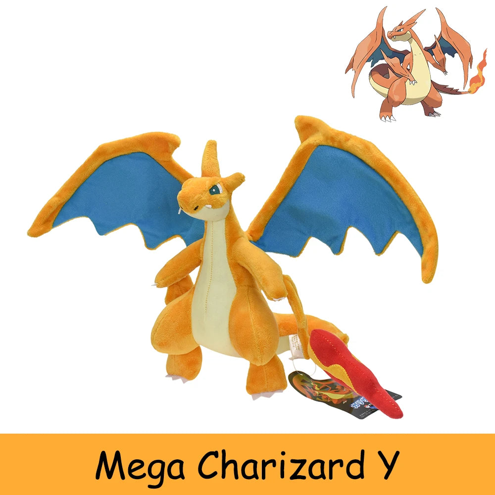 20cm Evolution Mega Charizard Y Plush Toy Doll Pocket Monster Anime Dragon Stuffed Toy Soft Peluche Animals Gift Kids Beauty World Shop
