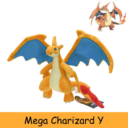20cm Evolution Mega Charizard Y Plush Toy Doll Pocket Monster Anime Dragon Stuffed Toy Soft Peluche Animals Gift Kids Beauty World Shop