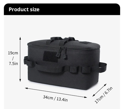 Outdoor Camping Gas Tank Storage Bag Large Capacity Ground Nail Tool Bag Gas Canister Picnic Cookware Utensils Kit Bag Beauty World Shop
