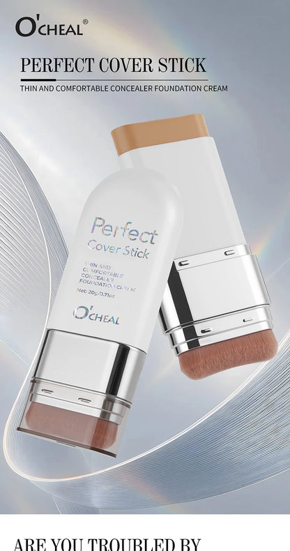 O'CHEAL Perfect Cover Stick Thin And Comfortable Concealer Foundation Cream Stick Instant Natural Waterproof Long-lasting Makeup Beauty World Shop