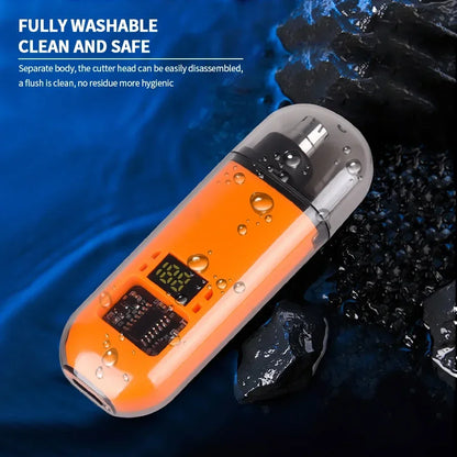 2 In 1 Electric Portable Ear And Nose Hair Trimmer Clipper 2024 Professional Painless Portable Eyebrow For Men Beauty World Shop