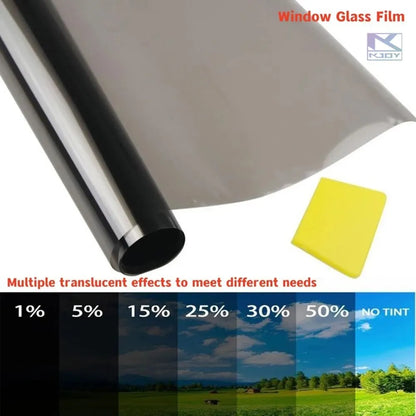 3Mx50CM VLT Black Car Window Foils Tinting Film Home Window Glass Solar UV Protector Sticker Films Pearl Cotton Stick Box PAC Beauty World Shop