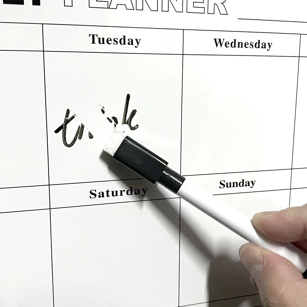 Magnetic Refrigerator Calendar Sticker - Reusable Weekly/Monthly Planner, Customizable Note Board for Home Office Beauty World Shop