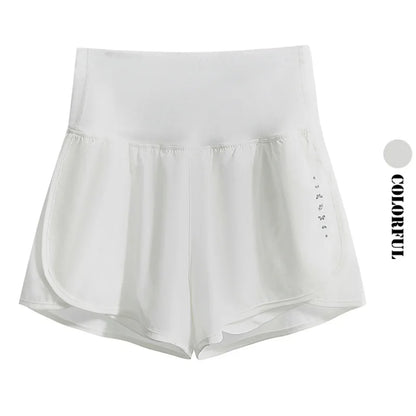 DRUR Women Yoga Shorts High Waist Double Layer Running Gym Shorts With Pocket Summer Sportswear Fitness Clothes Jogger Short New