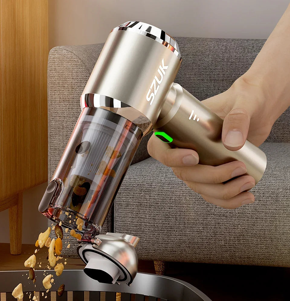 SZUK 985000Pa Car Vacuum Cleaner Portable Handheld Wireless Strong Suction Car Cleaner Cleaning Machine Mini Vacuum Cleaner Beauty World Shop