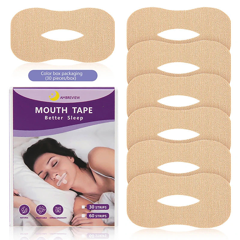 10/30Pcs 30Pcs Anti Snoring Sleep Strips Sticker Gentle Less Mouth Seal Tape Stop Snore Mouth Correction Sticker Tape Beauty World Shop