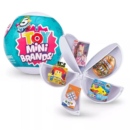 5 Surprise Mini Brands Series 1 by ZURU Mystery Real Miniature Collectible Toy Capsule Anime Figure Toy Birthday Surprise Gift Beauty World Shop