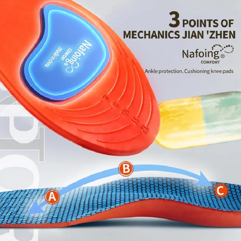Sport Orthopedic Insoles for Feet Men Women EVA Breathable Shock Absorption Shoes Insole for Running Basketball Sport Care Pads Beauty World Shop