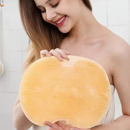 1PC, Exfoliating Foot Brush and Back Scrubber Anti-Slip Suction Cup - Deep Cleansing and Exfoliating Tool for Body Dirt Removal Beauty World Shop