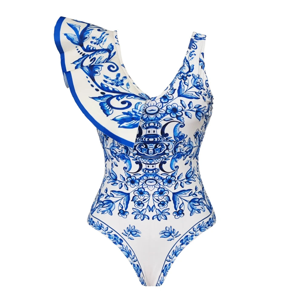 2026 New Sexy Ruffle Bikini Set Printed Brazilian Biquini Women Swimwear Skirt Bathing Suit Girls Summer Beachwear Dress Beauty World Shop