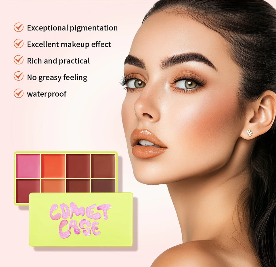 Curve Case Cream Eyebrow Cream Blush Highlighter Palette Matte Shimmer Finishes Shadow Tones Long-Lasting Cosmetics Beauty World Shop