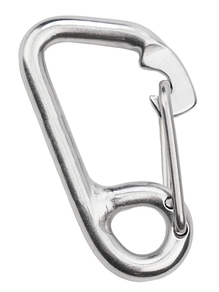 Scuba Diving Hook Stainless Steel Safety Diving Buckle Clip Camping Carabiner Simple Hook Hanging Buckle Snap Kayak Accessories Beauty World Shop