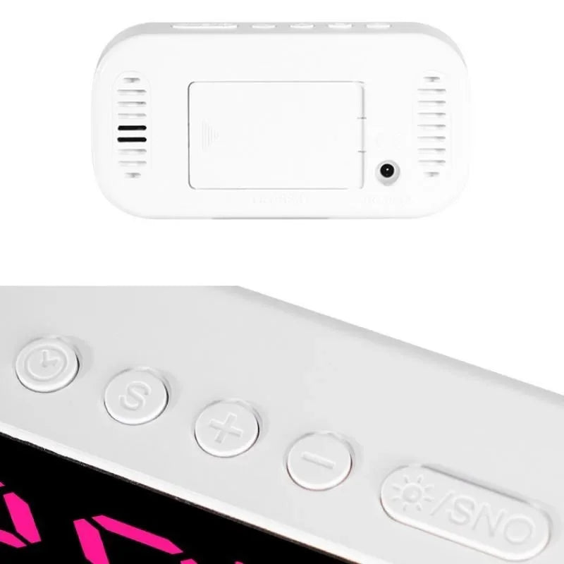 Digital Alarm Clock USB Powered Temperature Date Week Dual Alarm Night Mode Snooze Clock 5 Levels of Brightness 12/24H LED Clock Beauty World Shop