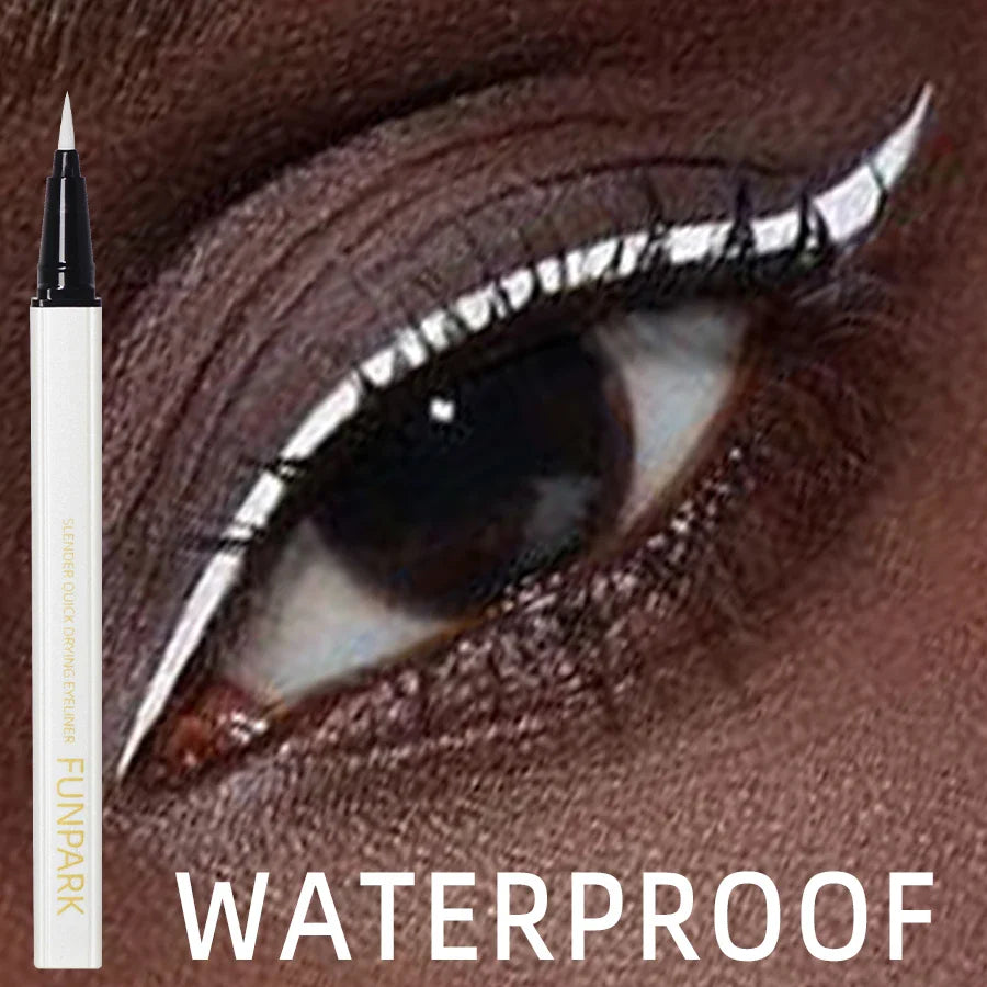 1PC White Liquid Eyeliner Pen Matte Long Lasting Waterproof Eye Liner Pencil Quick-drying Non-smudge Eye Makeup for Women Cosmet Beauty Trend Shop