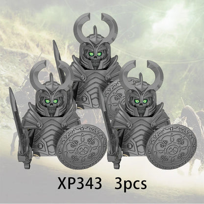 3pcs Lord Rings Elves Orcs Army Dwarf Rohan Mini Action Toy Figures Building Blocks Assembly Toys for Kids Birthday Gift Beauty World Shop