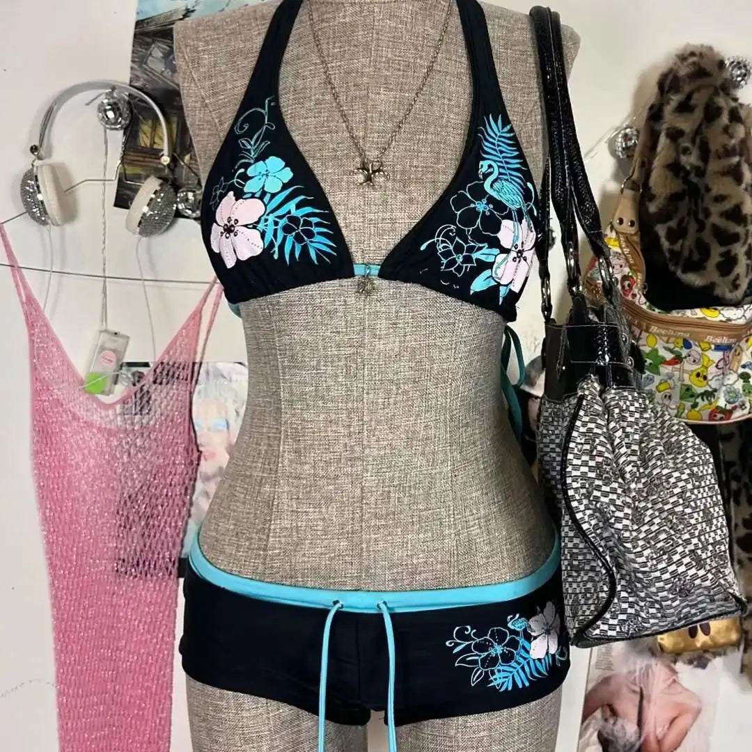 Spring and Summer Fashion Trend: Y2K Sexy Bikini - Ins European and American Niche Design, Figure-Hugging Swimsuit Set Beauty World Shop