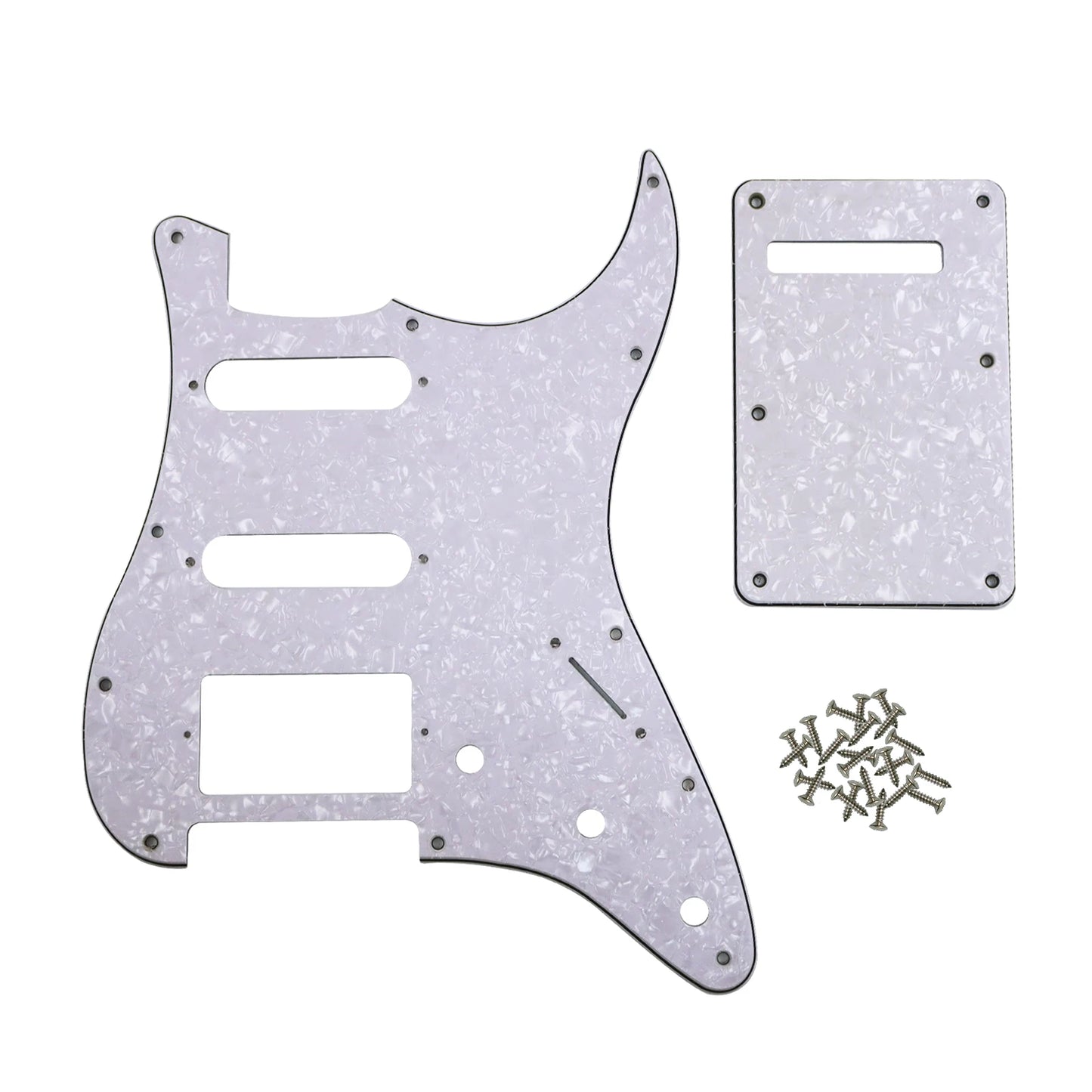 PHRILAM SSH 11 hole ST electric guitar guard, 3-Layer  St  Pickguard with Aluminum Foil Shield Fits American/Mexican ST Beauty World Shop