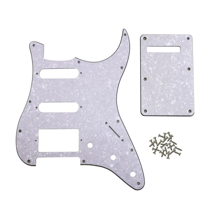 PHRILAM SSH 11 hole ST electric guitar guard, 3-Layer  St  Pickguard with Aluminum Foil Shield Fits American/Mexican ST Beauty World Shop