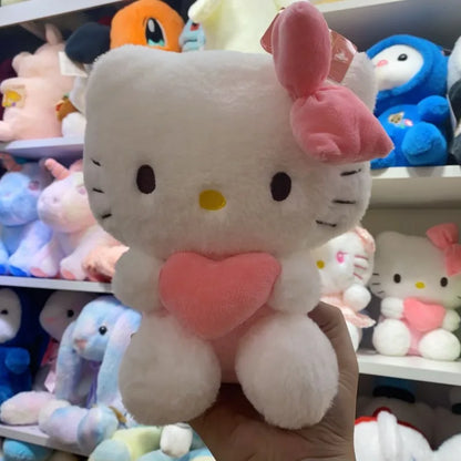 22cm Sanrio Hello Kitty Kuromi Pillow KT Plush Toy Girls Soft Stuffed Animal Toys Heart My Melody Cinnamoroll Stuff Doll Gifts Beauty World Shop