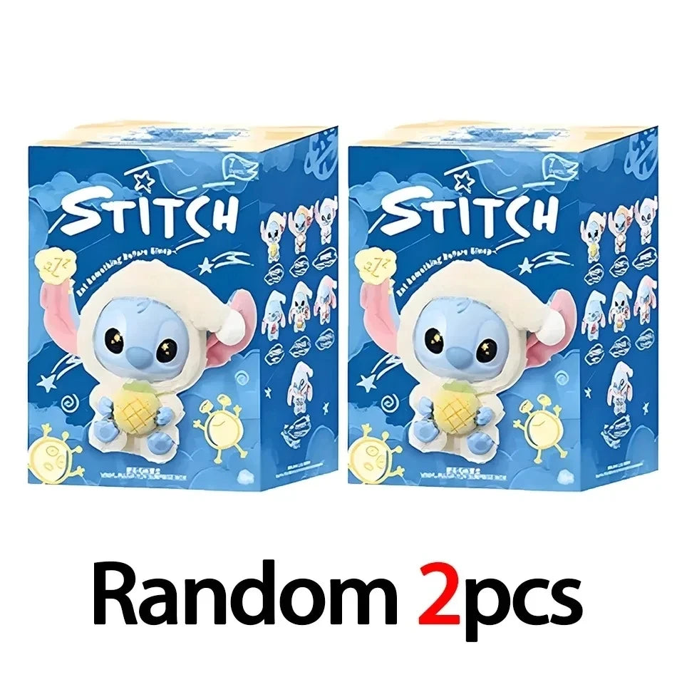2025 HOT New Stitch Eat Some Thing Before Sleep Series Vinyl Blind Box Bag Pendant Cute Plush Doll Mystery Box Toy SurpriseGifts Beauty World Shop