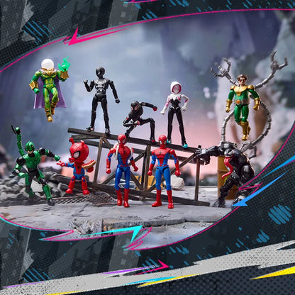 BLOKEES Spider-Man Gwen Stacy Venom‌ Doctor Octopus Miles Morales Symbiote Spider-Man Anime Figure Model Blind Box Toys Gifts Beauty World Shop