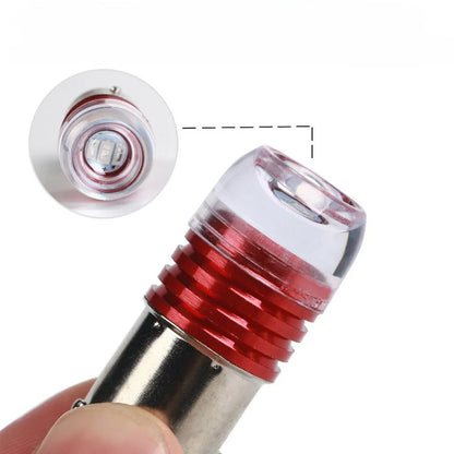 10pcs Car 12V LED Rear Taillight Tail Brake Light Strobe Flashing LED Lamp Motorcycle Warning Light Bulb Red Stronger Light Beauty World Shop