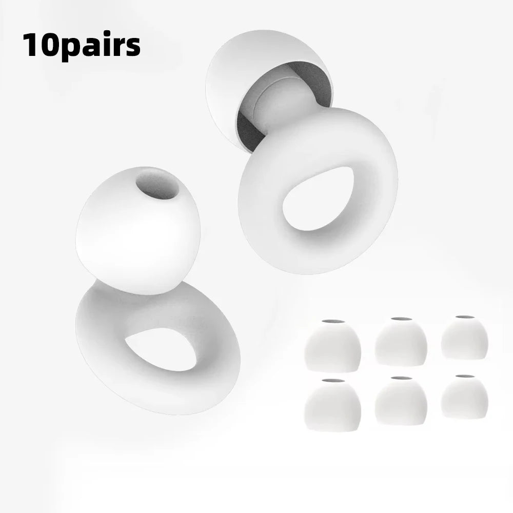 Silicone Earplugs for Swimming Sleep Noise Cancel Noise Reduction-Soundproof Reduce Disturbances -Quality loop Earplugs Beauty World Shop