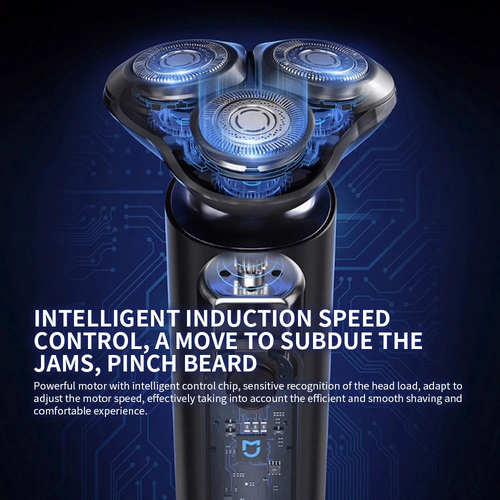 New XIAOMI MIJIA Men's Electric Shaver S301 Beard Trimmer Machine Shaving Portable Flex Razor IPX7 Washable Trimer Ceramic Blade