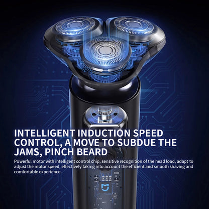 New XIAOMI MIJIA Men's Electric Shaver S301 Beard Trimmer Machine Shaving Portable Flex Razor IPX7 Washable Trimer Ceramic Blade