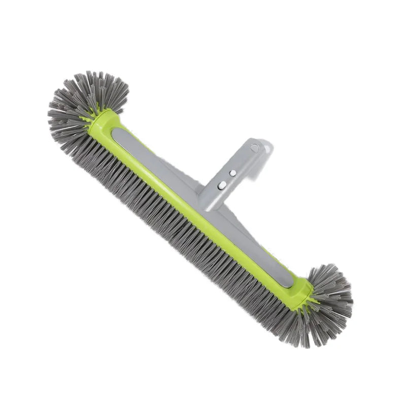 17.5" Heavy Duty Aluminum Pool Brush Head With 7 Rows Nylon Bristles For Pool Wall Steps Corner Cleaning Beauty World Shop