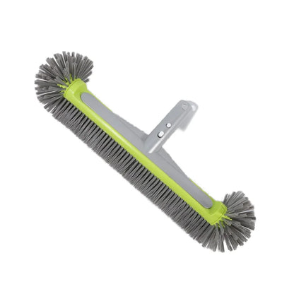 17.5" Heavy Duty Aluminum Pool Brush Head With 7 Rows Nylon Bristles For Pool Wall Steps Corner Cleaning Beauty World Shop