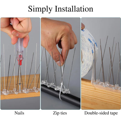 Bird Spikes Repellent Supplies Scarecaper Pigeons Animal Repeller Deterrent Amazes Birds Anti Outdoor Pest Control Products Home Beauty World Shop