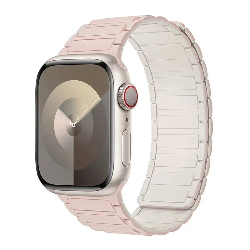 Magnetic Loop for Apple Watch Bands 44mm 40mm 49mm 45mm 41mm 38mm Silicone Bracelet iWatch Series 9 8 7 6 5 4 3 Se ultra 2 strap Beauty World Shop