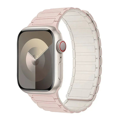 Magnetic Loop for Apple Watch Bands 44mm 40mm 49mm 45mm 41mm 38mm Silicone Bracelet iWatch Series 9 8 7 6 5 4 3 Se ultra 2 strap Beauty World Shop