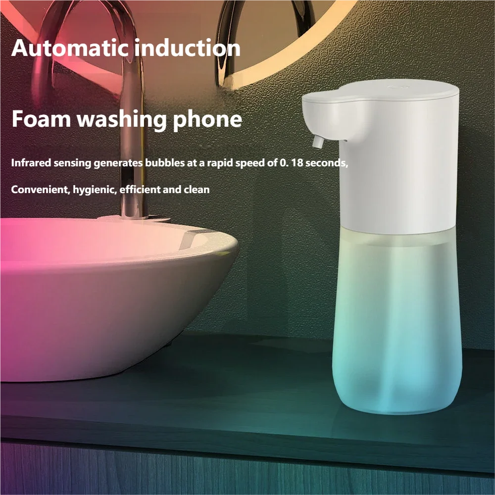 HOMEFISH Smart Sensor Automatic Soap Dispenser 350ml USB Charging Contactless Soap Foam Dispenser Hand Sanitizer Machine Beauty World Shop