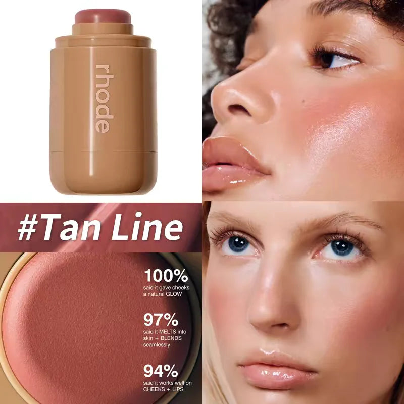 Brand skin Balm Jelly Bean Lip Gloss Spicy Marg Juice Box Pocket Blush Stick Non-fading Waterproof Blusher Moisturizing Lipstick Beauty World Shop