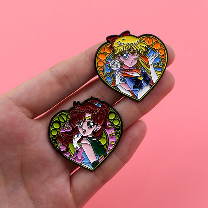Manga Enamel Pin Anime Characters Badges on Backpack Brooches for Women Men Lapel Pins Cosplay Accessories Toys Gifts Beauty World Shop