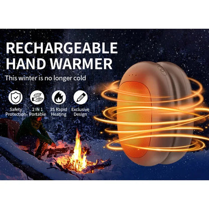 Magnetic Electric Hand Warmers 2Pack 5000mAh Large Capacity Portable USB Hand Warmer for Winter Outdoors Camping Beauty World Shop