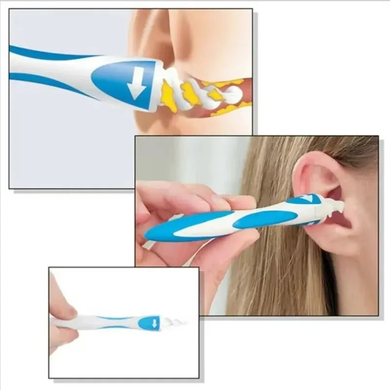 Ear Wax Remover Tool Ear Cleaner With Soft Silicone 16 Replacement Tips Simply To Grab Extract Earwax Beauty World Shop